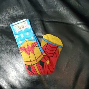 Old School Wonder Woman Crew Socks Size 8 to 12
